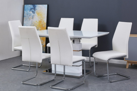 DANNY Extension Dining Table set - 7 pcs