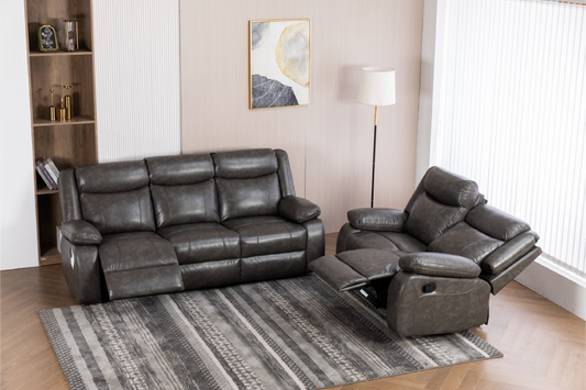 SALEM –LEATHER AIR TWO TONE GREY