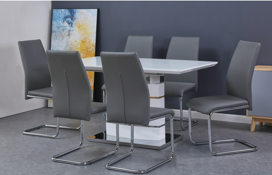 DANNY Extension Dining Table set - 7 pcs