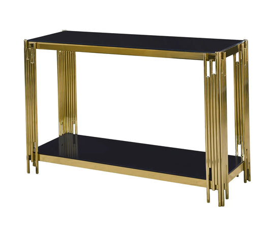 ETHAN GOLD-12mm Black Glass